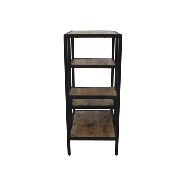 Knihovna z neopracovaného mahagonového dřeva HSM collection Levels, výška 80 cm-image-1
