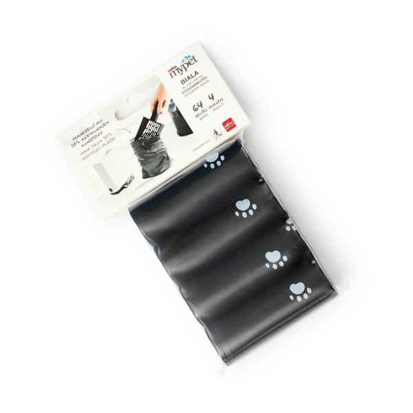 Černé sáčky na kočičí stelivo v sadě 4 ks 11x18 cm Biala – Rotho