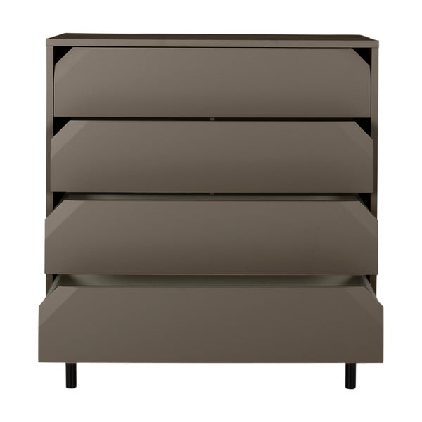 Tmavě šedá vysoká komoda 90x96 cm Corner - Tenzo-image-2