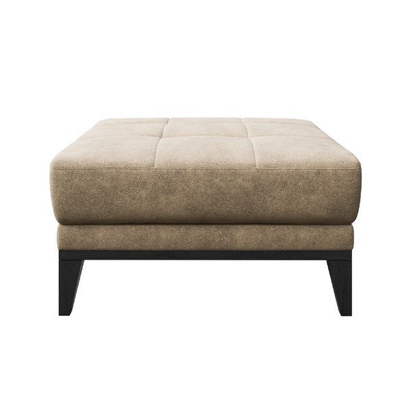 Béžová podnožka z imitace kůže MESONICA Musso Tufted-image-2