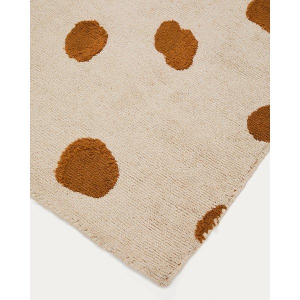 Krémový pratelný/ručně tkaný bavlněný dětský koberec 90x150 cm Tandani – Kave Home-image-3