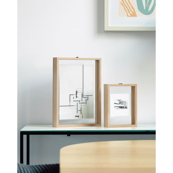 Stojací rámeček v přírodní barvě 22,5x31,5 cm Flavina – Kave Home-image-4