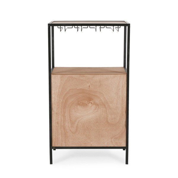 Vinotéka v přírodní barvě počet lahví 12, 51x91x30 cm Isaac – Yes Everyday-image-4