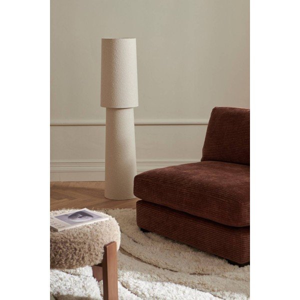 Krémová stojací lampa z materiálu bouclé (výška 119 cm) Philo – Ellos Home-image-3