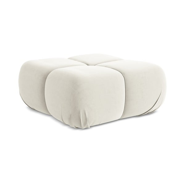 Bílá sametová modulární podnožka Lokua – Makamii-image-1