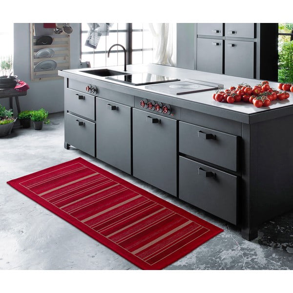 Červený běhoun Floorita Velour, 55 x 115 cm-image-2