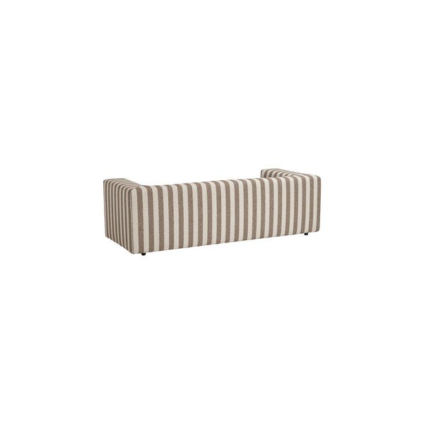Hnědá/krémová žinylková pohovka 220 cm Lisa – Ellos Home-image-4
