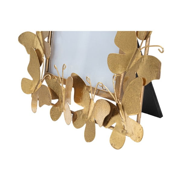 Kovový stojací rámeček ve zlaté barvě 28x30,5 cm Butterfly – Mauro Ferretti-image-3