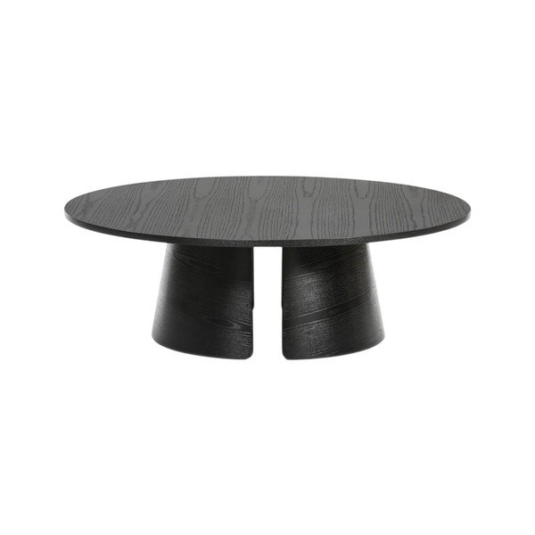 Černý konferenční stolek Teulat Cep, ø 110 cm
