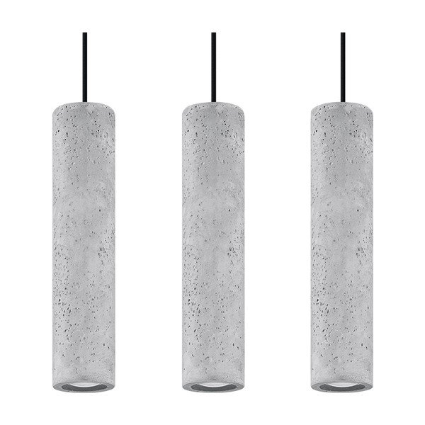 Šedé betonové závěsné svítidlo Fadre – Sollux-image-4