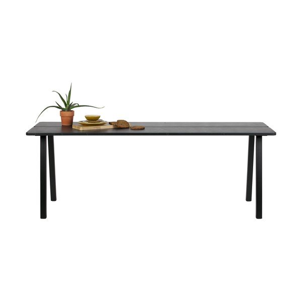 Černý jídelní stůl WOOOD Trionf, délka 210 cm-image-3