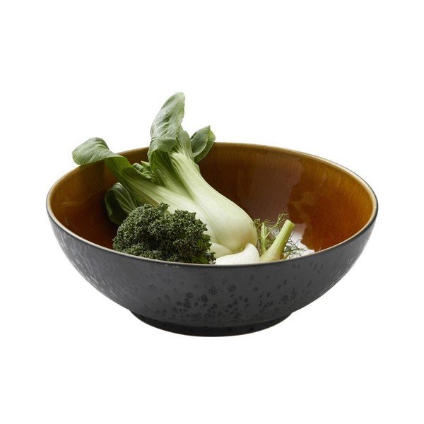 Černo-oranžová mísa z kameniny ø 30 cm Mensa - Bitz-image-2