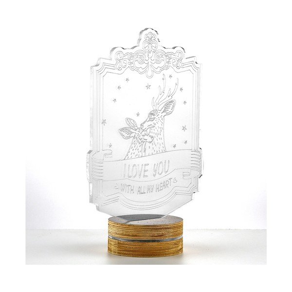 3D stolní lampa I love you-image-1