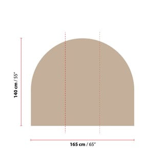 Samolepka na zeď 165x140 cm Taupe – Ambiance