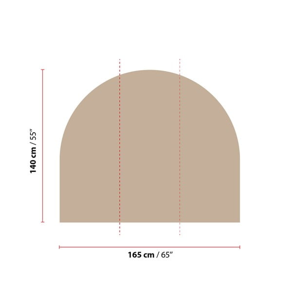 Samolepka na zeď 165x140 cm Taupe – Ambiance-image-1