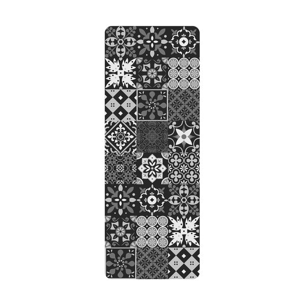 Černý běhoun z PVC 45x120 cm Salou – douceur d'intérieur