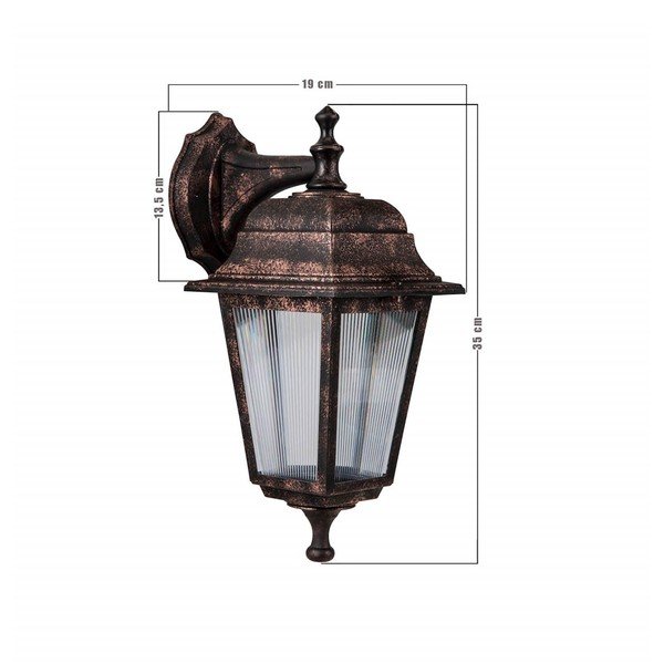 Nástěnné venkovní svítidlo v bronzové barvě Homemania Decor Montmarte-image-1