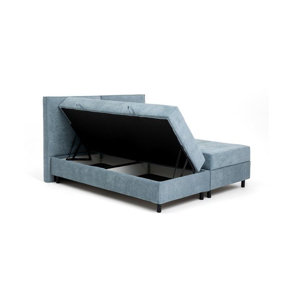 Modrá boxspring postel s úložným prostorem 180x200 cm Elva Bold – Bonami Selection-image-4