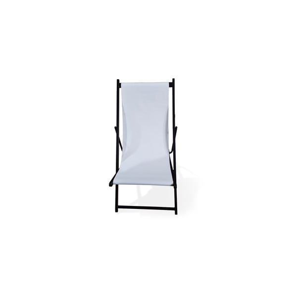 Bílé skládací zahradní lehátko Bonami Essentials Deck, délka 106 cm-image-1