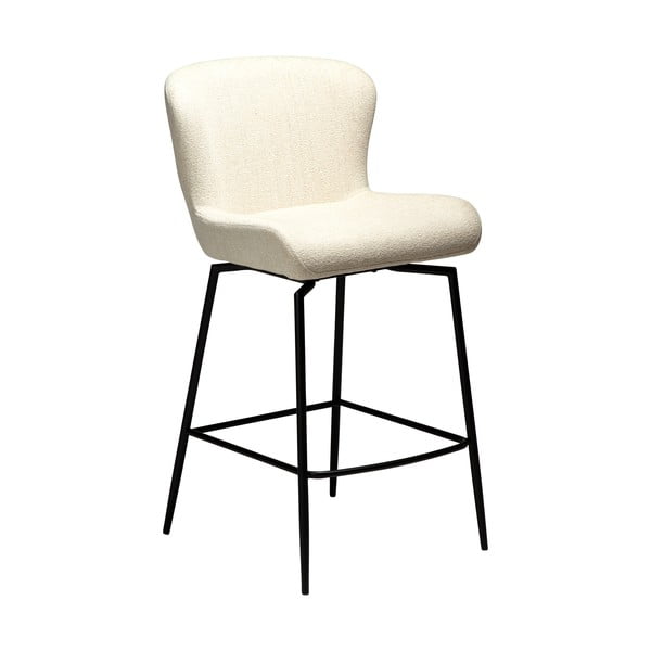 Krémová čalouněná barová židle (výška sedáku 67,5 cm) Glam – DAN-FORM Denmark