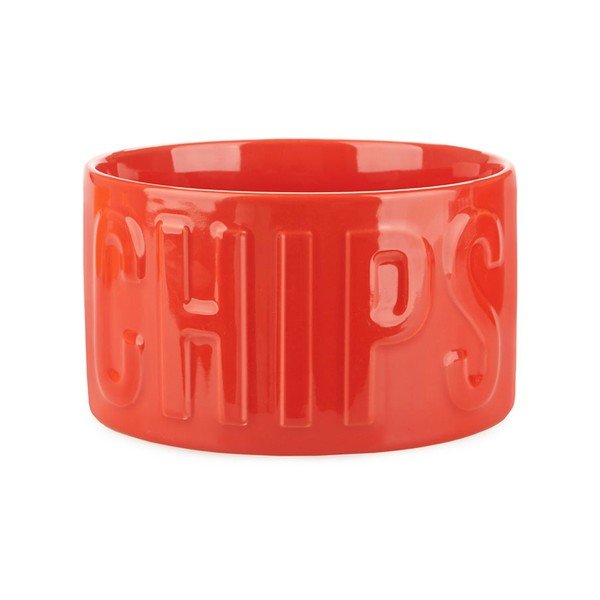 Červená keramická servírovací miska 1 l Chips – Balvi