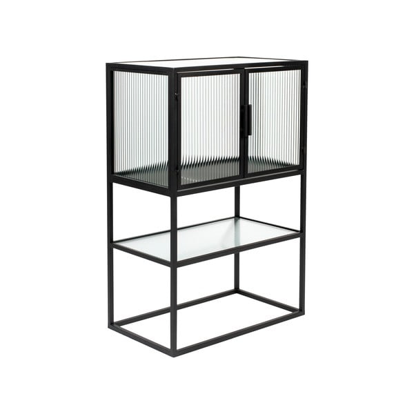 Černá kovová vitrína 60x90 cm Boli – Dutchbone-image-2