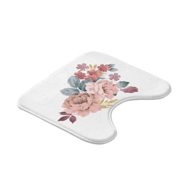 Bílá/růžová WC koupelnová předložka 45x45 cm Jayana – douceur d'intérieur-image-3