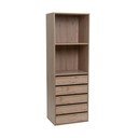 Otevřená modulární skříň v dekoru dubu v přírodní barvě 60x180x45 cm Modular – Casa Selección