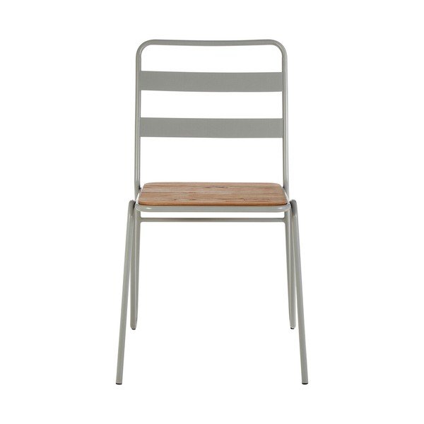 Šedá/v přírodní barvě jídelní židle z jilmového dřeva District – Premier Housewares-image-2