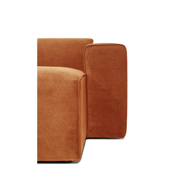 Oranžový manšestrový modul pohovky (pravý roh) Sting - Scandic-image-4