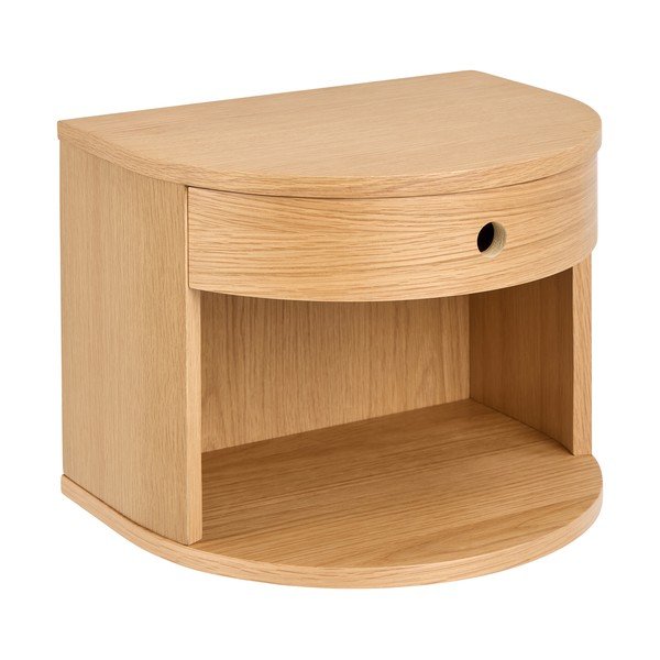 Noční stolek v dekoru dubu ve světle přírodní barvě Paron – Actona-image-2