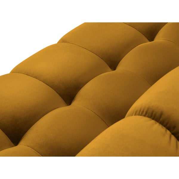 Žlutá sametová pohovka Cosmopolitan Design Bali-image-1