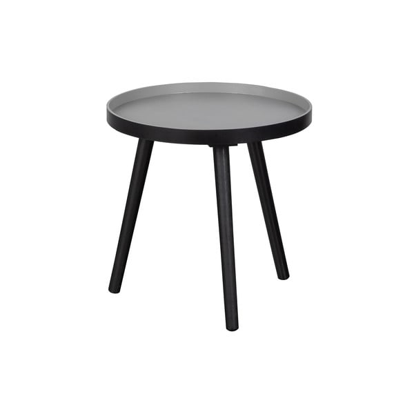 Černý odkládací stolek WOOOD Sasha, ø 41 cm-image-1