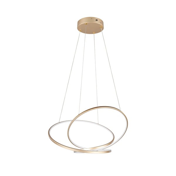 LED stmívatelné závěsné svítidlo ve zlaté barvě Darvin – Trio