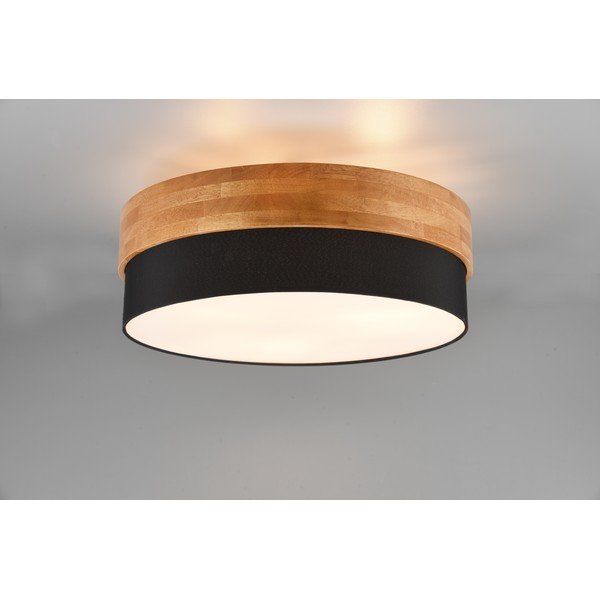 Stropní svítidlo v bílo-přírodní barvě s textilním stínidlem Seasons – Trio-image-2