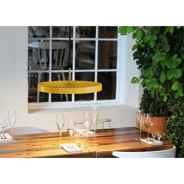 Žluté LED závěsné svítidlo s kovovým stínidlem ø 43 cm Asteria – UMAGE-image-4