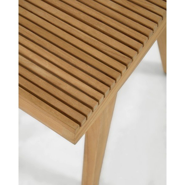 Stolička z teakového dřeva v přírodní barvě Vicentina – Kave Home-image-4