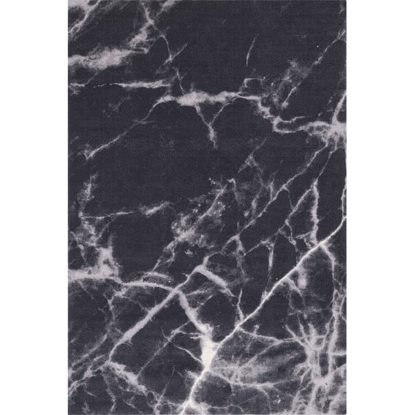 Černý vlněný koberec 133x180 cm Mirage – Agnella