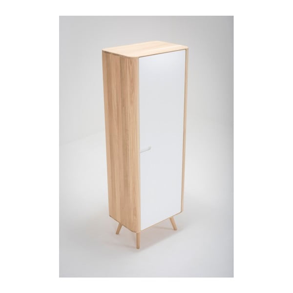 Šatní skříň s konstrukcí z dubového dřeva 60x170 cm Ena - Gazzda-image-4