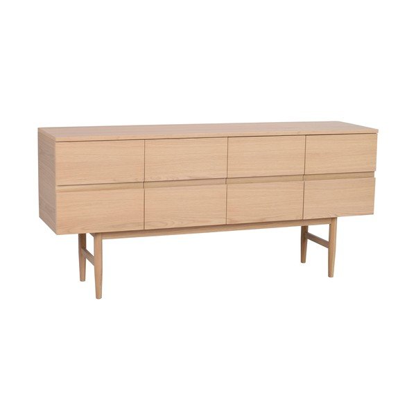 Nízká komoda v dekoru dubu v přírodní barvě 160x75 cm Moresby – Rowico-image-2