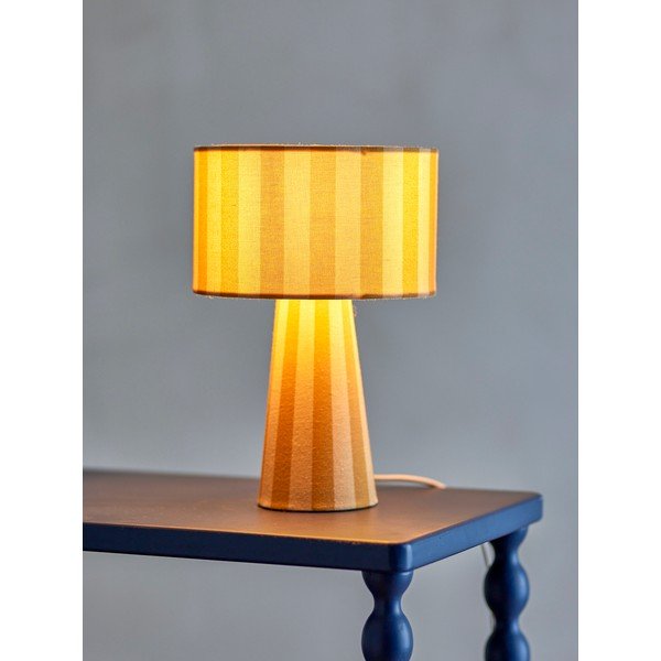 Žlutá látková stolní lampa s textilním stínidlem (výška 30 cm) Emmie – Bloomingville-image-1