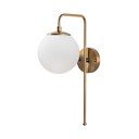 Bílé/v mosazné barvě nástěnné svítidlo Viran – Opviq lights