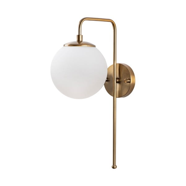 Bílé/v mosazné barvě nástěnné svítidlo Viran – Opviq lights