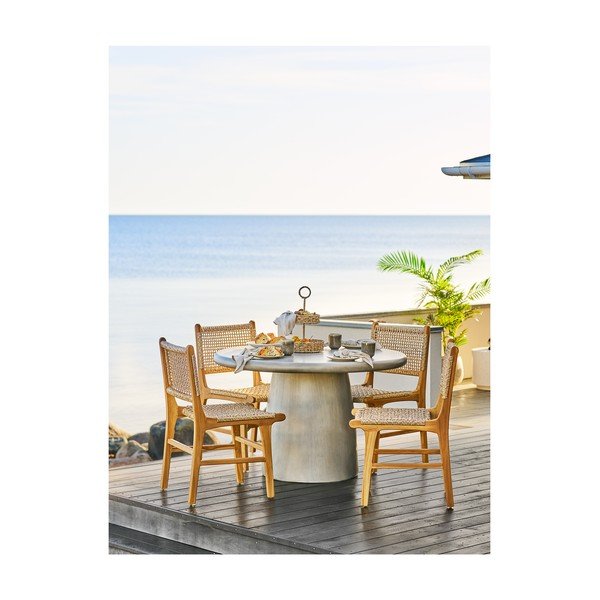 Keramický kulatý zahradní jídelní stůl ø 60 cm Bonnet – House Nordic-image-1