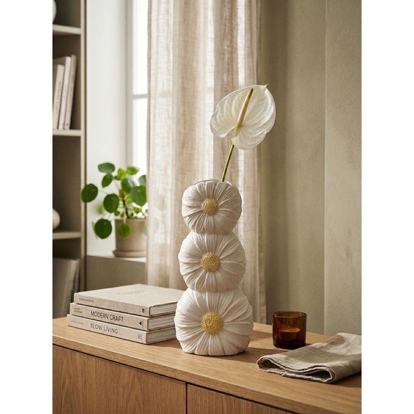 Krémová keramická váza (výška 21 cm) Florysia – Yes Everyday-image-1