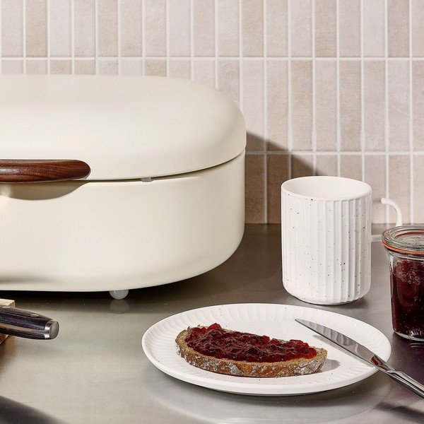 Bílý hrnek z kostního porcelánu 410 ml Ora Gloss – Salt&Pepper-image-1