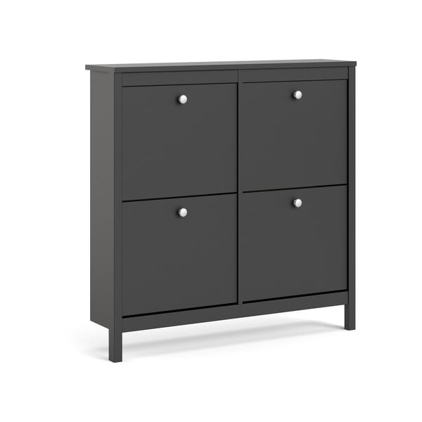 Černý výklopný botník Madrid – Tvilum-image-2