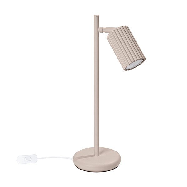 Taupe kovová stolní lampa (výška 43 cm) Gleam – Sollux