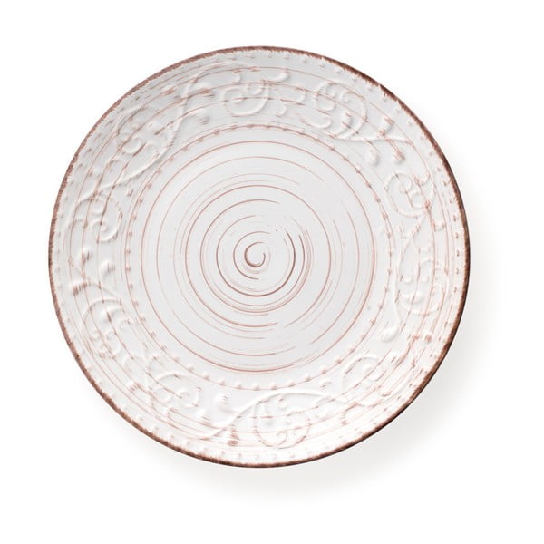 Bílý jídelní talíř z kameniny Brandani Serendipity, ⌀ 27,5 cm