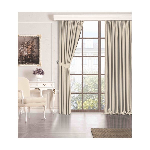 Béžový dimout závěs 150x260 cm – Mila Home-image-2